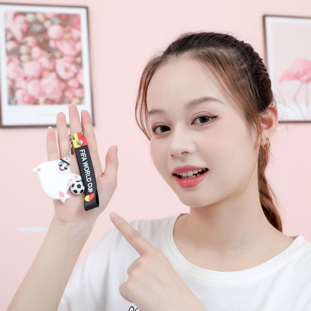 Móc Khóa Hình Quả Bóng Đá Trang Trí Điện Thoại / Túi Xách Dành Cho Nam Nữ