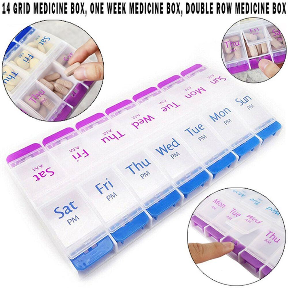 Hộp Đựng Thuốc Viên Có Nút Nhấn Chống Nước Tiện Dụng