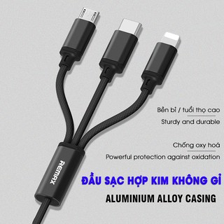 Cáp Sạc Remax 3 in 1 RC-131TH (Lightning - Micro USB - Type C)
