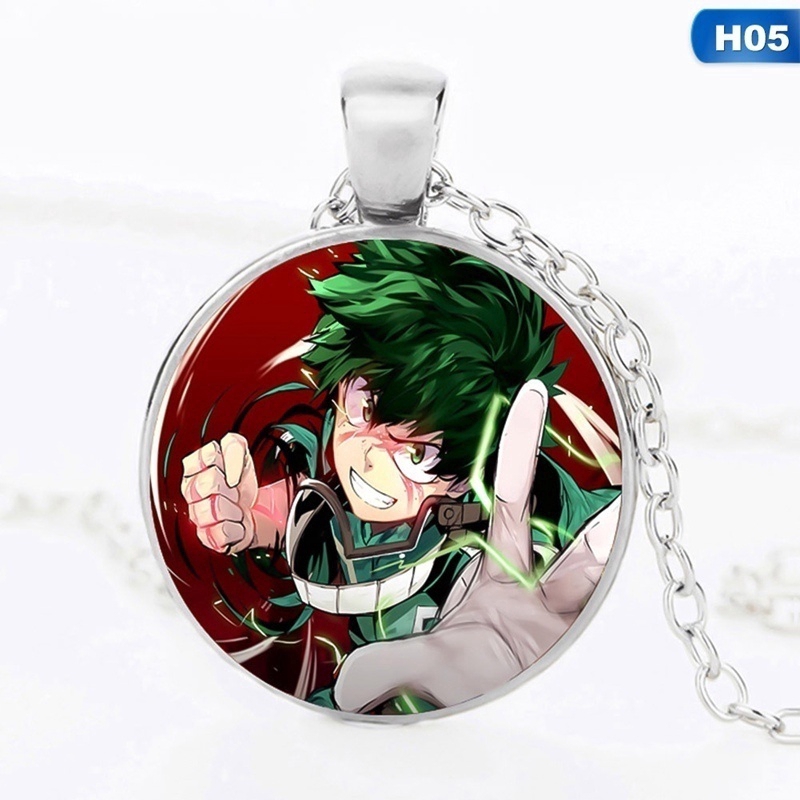 Dây Chuyền Unisex Mặt Tròn In Hình Anime My Hero Academia