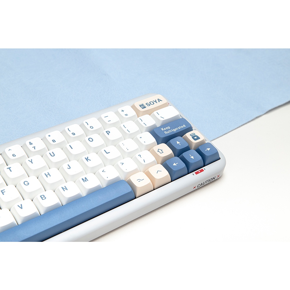 GMK soymilk  keycaps XDA profile Dye-Sublimation PBT  keycap 144keys