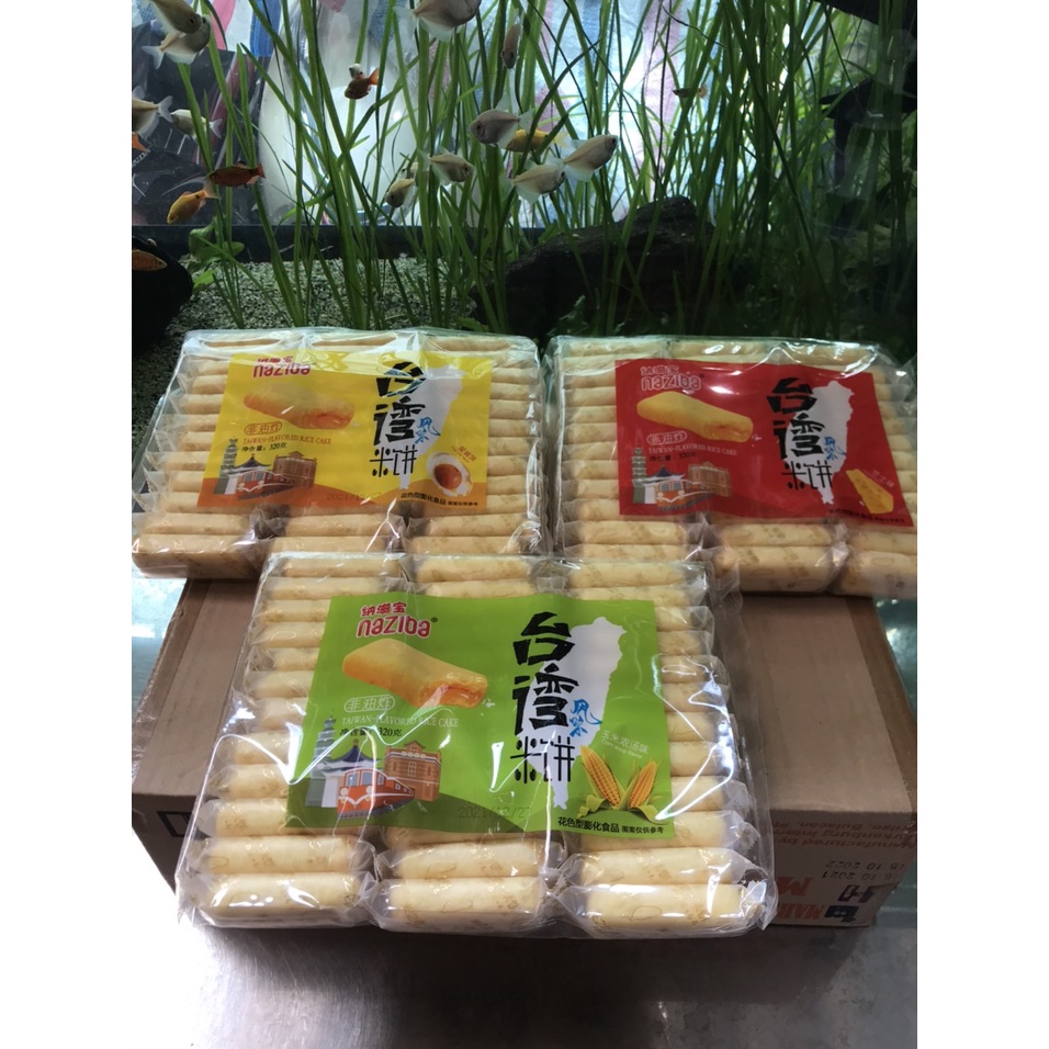Bánh Gạo Đài Loan Naziba Vị Trứng Muối (Gói 320g)