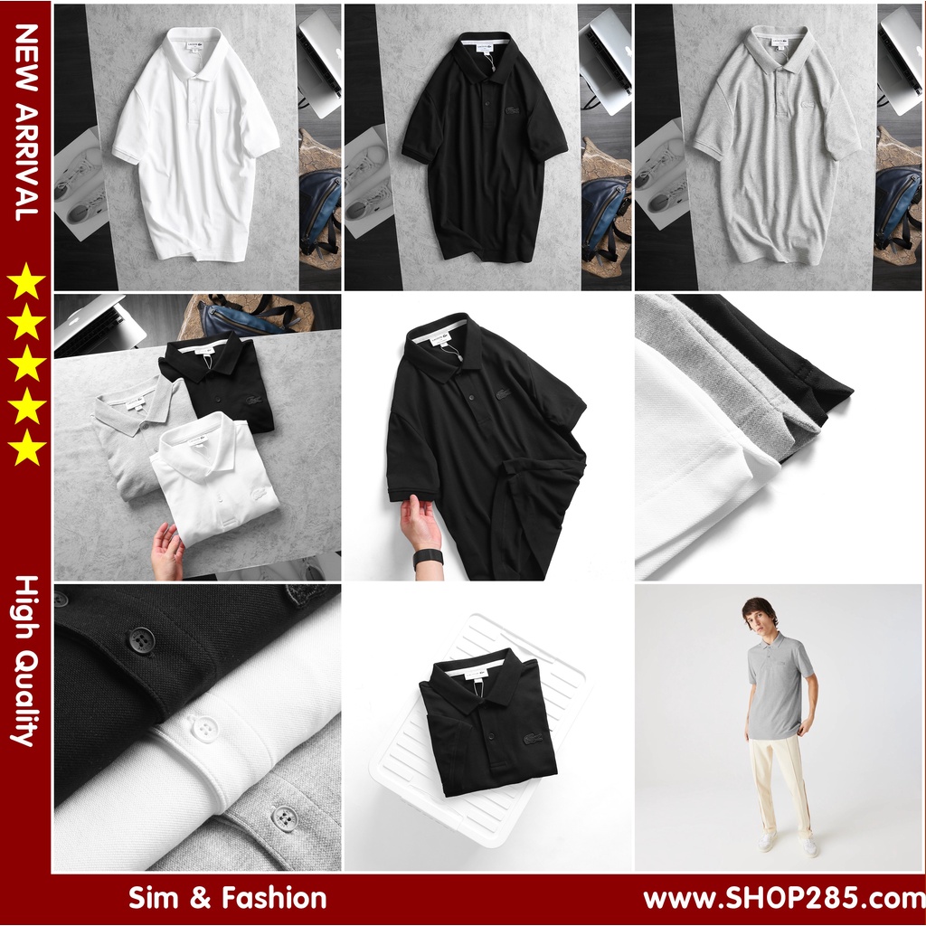 Áo thun polo có cổ from dáng SLIMFITDòng polo phối viền cổtay sang trọng và tinh tếđẹpcháyhàng vài mã rồi anh em