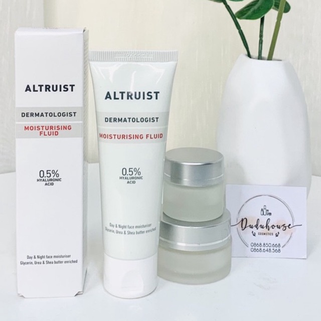 Kem Dưỡng Ẩm Thế Hệ Mới Altruist Dermatologist Moisturising Fluid 0.5% Hyaluronic Acid 50ml