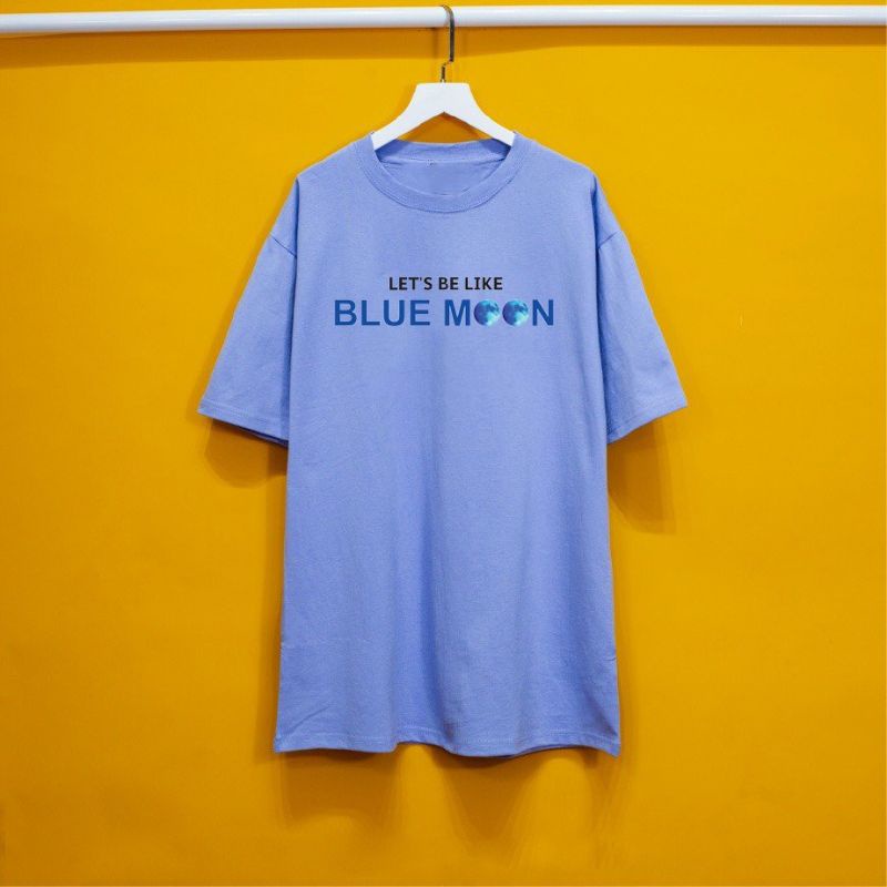 Áo thun có sizeFull màu unisex tay lỡ Blue Moon
