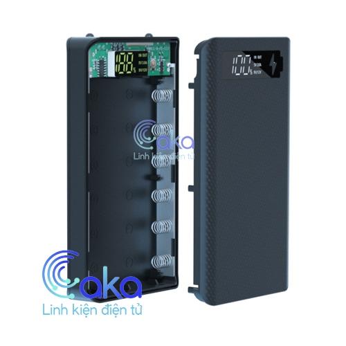 Box sạc dự phòng 6 cell pin 18650 tùy chọn
