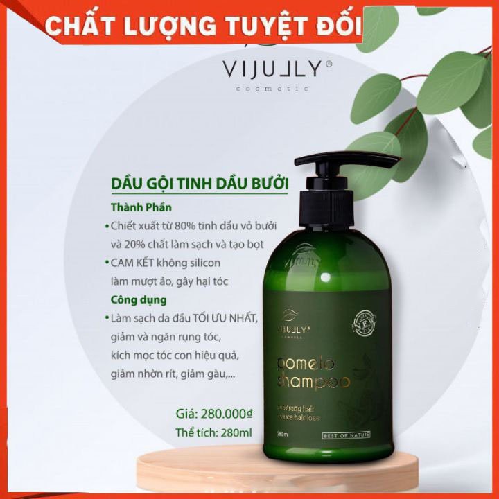 Dầu Gội Bưởi Vijully [Tặng Qùa Xinh] Giảm Rụng Tóc, Làm Tóc Chắc Khỏe,Giảm ngứa da đầu