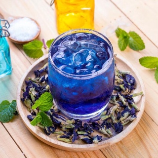 Hoa đậu  biếc sấy khô 10gr tạo màu làm bánh, pudding, đậu hũ cho bé