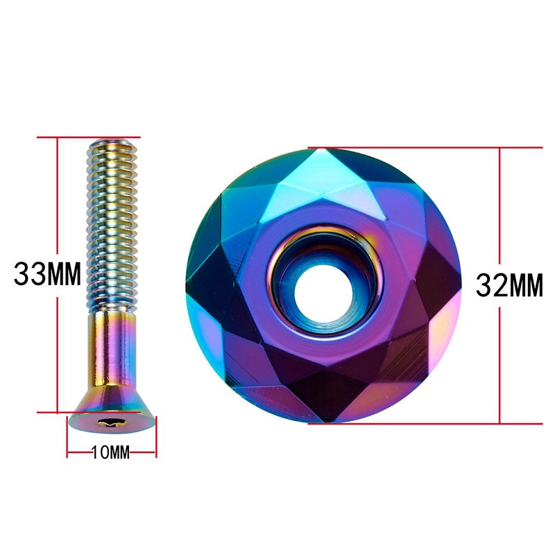 Nắp trục trung tâm xe đạp leo núi 28.6mm 3 màu 1-1 / 8 inch Hợp kim nhôm Nắp bát xe đạp leo núi