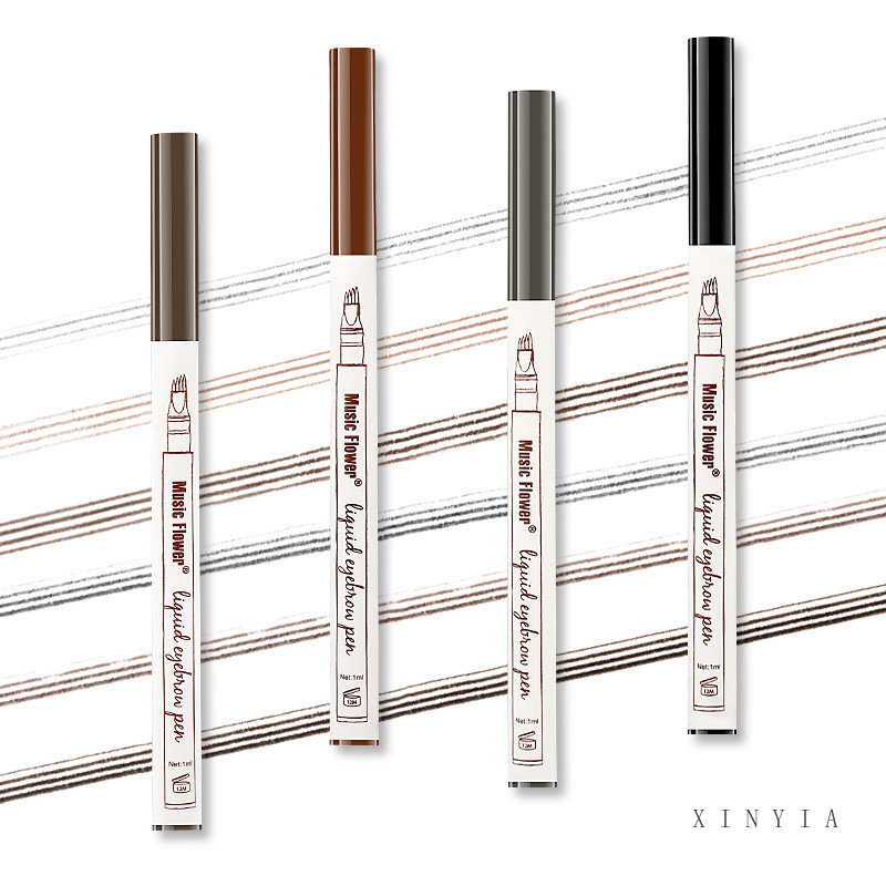 [Hàng mới về] Bút Kẻ Lông Mày Dạng Lỏng Lâu Trôi Chống Thấm Nước Chuyên Nghiệp 4 Màu Tùy Chọn