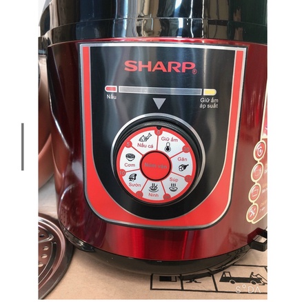 Nồi Áp Suất Điện Sharp KS-226- 6L-nồi hầm ,ninh ,nấu cơm đa năng hàng chính hãng bảo hành 12 tháng