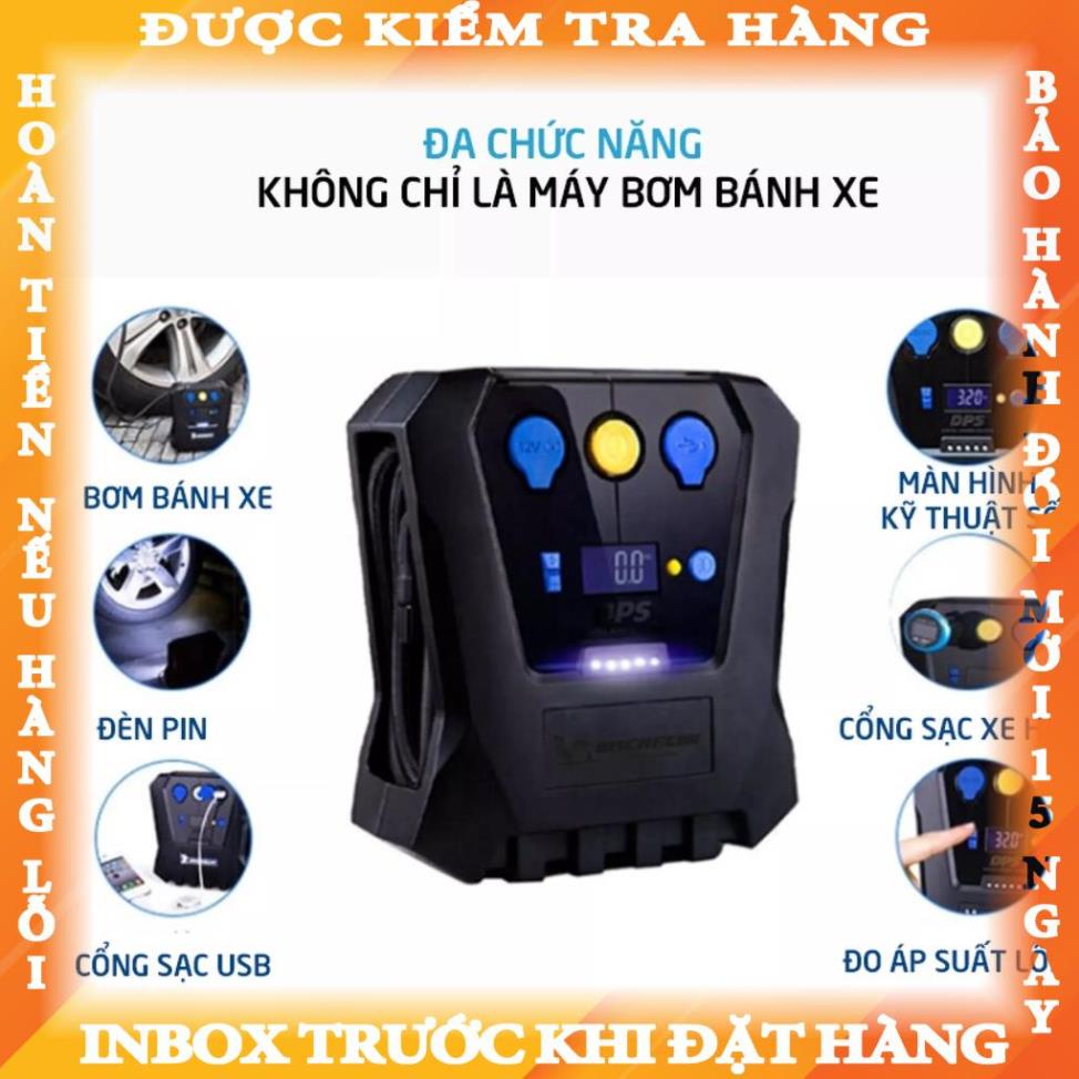 Bơm lốp michelin 12266 tự ngắt 12v dành cho ô tô và xe máy chính hãng. nhocslun
