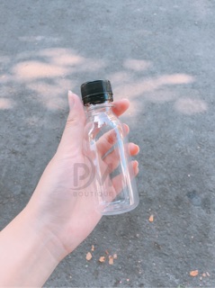 Chai nhựa PET 100ml nắp đen