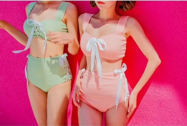 Kimstore_bikini: Đồ bơi 2 mảnh (đen/ hồng/ xanh pastel siêu ngọt) - kèm ảnh thật và feedback