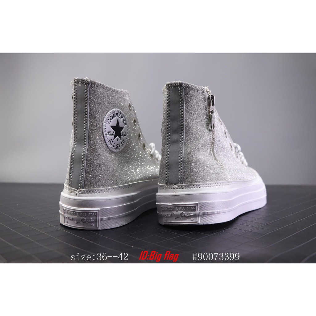 CONVERSE TAYLOR ALL STAR Giày Thể Thao Màu Xám Thiết Kế Năng Động Hợp Thời Trang