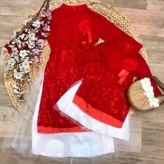 Set áo dài mẹ và bé