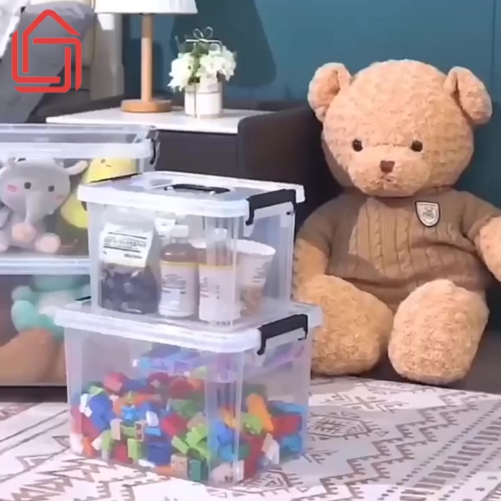 Thùng nhựa để đồ chơi trong suốt 6,5L/10L/15L/20L | BigBuy360 - bigbuy360.vn