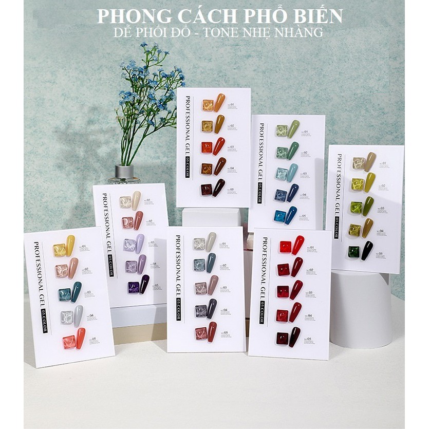 Set 5 Sơn Gel AS Cao Cấp - Hàng Loại 1