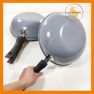 Chảo từ vân đá - Chảo chống dính sâu lòng cỡ lớn 32cm