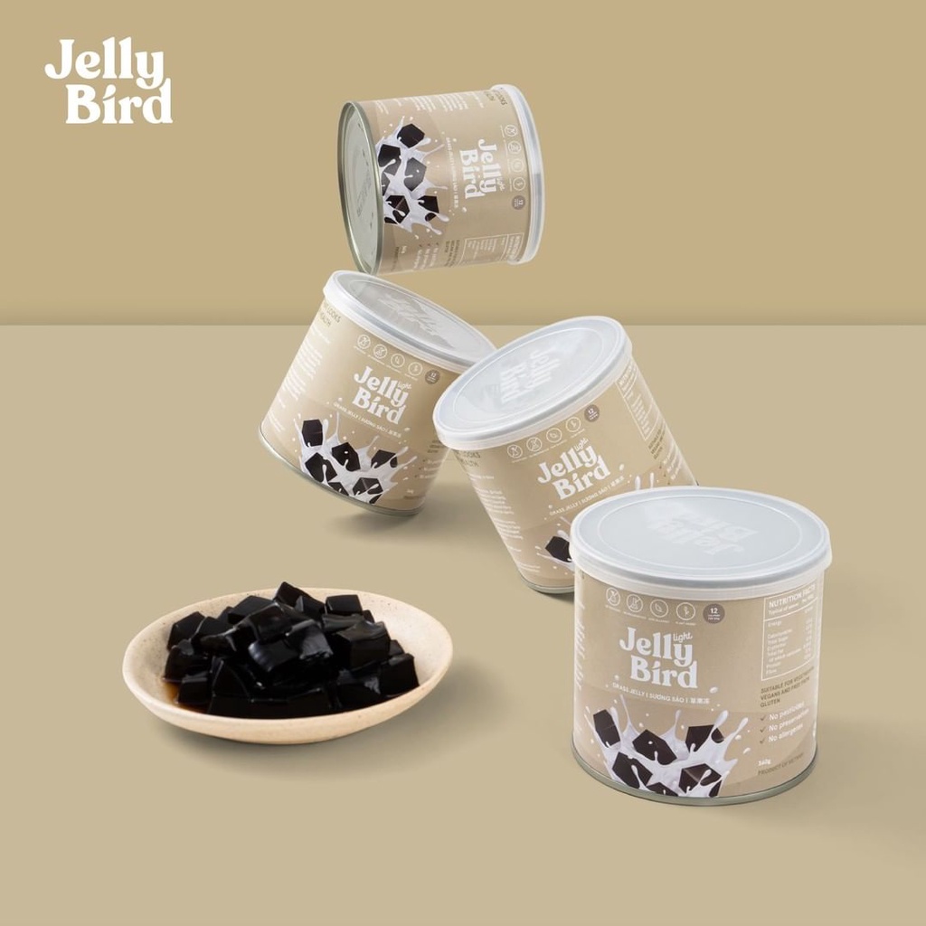 Combo6L - 6 Lon Thạch Sương Sáo Jelly Bird Bản Light - Thạch Đen Cao Bằng