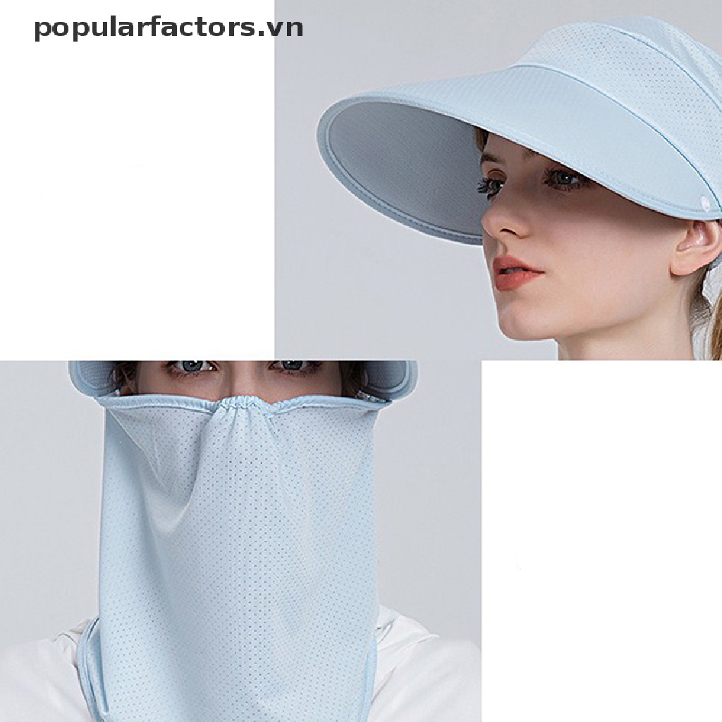 Mũ Rộng Vành Che Phủ Cổ Chống Tia UV Có Thể Gấp Gọn Thời Trang Mùa Hè Cho Nữ
