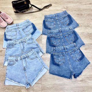[Rẻ vô địch] Quần short jean túi đắp rách