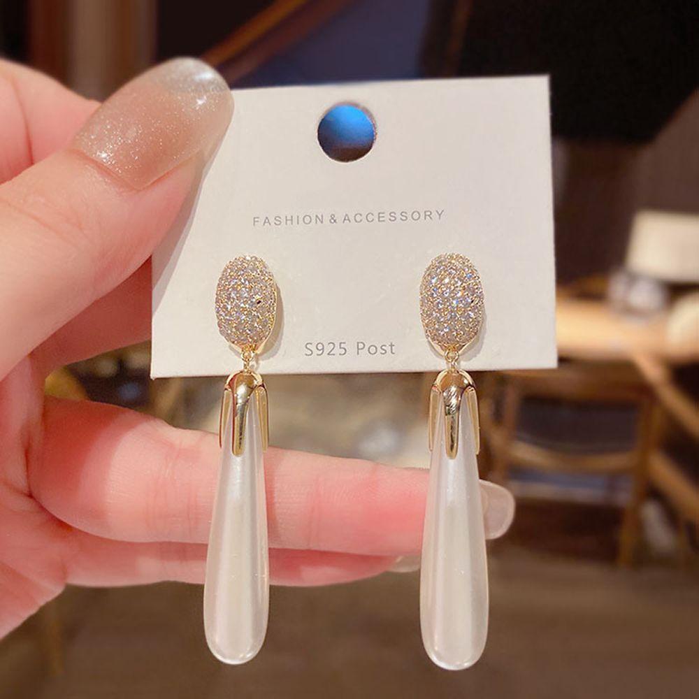 Bông Tai Dáng Dài Phong Cách Vintage Thanh Lịch Cho Nữ