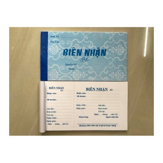 10 quyển biên Nhận " 1 liên (50 tờ) giấy ford đẹp