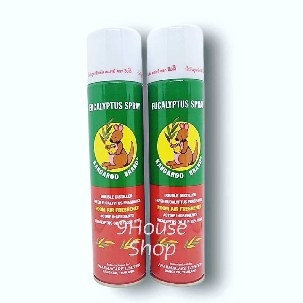 Xịt Phòng Tinh Dầu Khuynh Diệp Kangaroo 300ml Thái Lan
