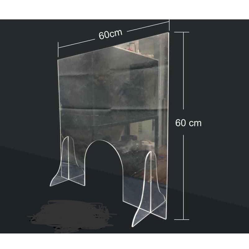 Mica Đài Loan trong suốt & trắng dày 2mm làm móc khoá