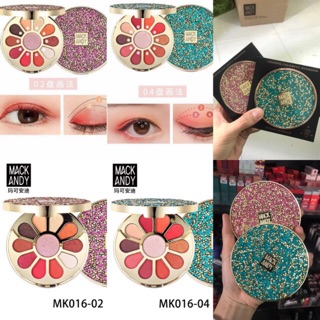 Phấn mắt 11 ô màu mack andy tròn