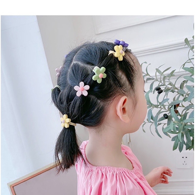 Set 10 Dây Buộc Tóc Cho Bé Gái Dễ Thương