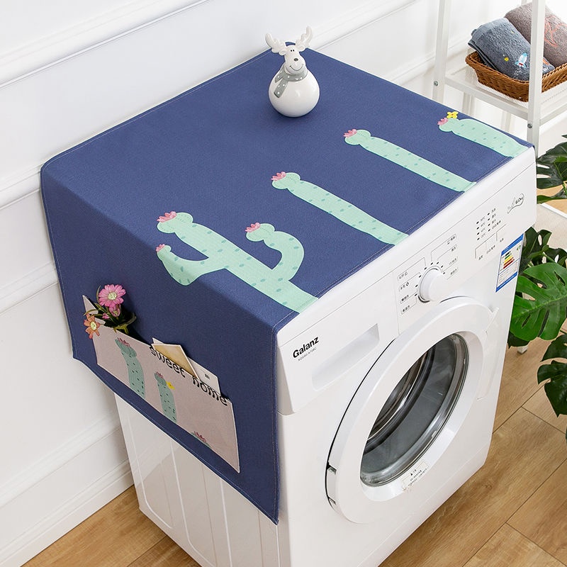 Tấm Vải Che Phủ Máy Giặt / Tủ Lạnh Hai Cửa Chống Bụi Thông Dụng