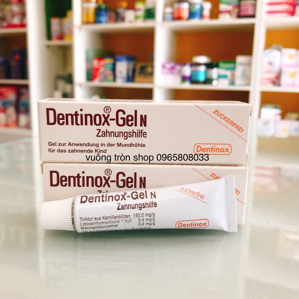 GEL BÔI GIẢM SƯNG LỢI, GIẢM ĐAU SỐT CHO BÉ MỌC RĂNG DENTINOX