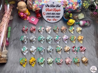 Hoa Bột: set 2 bông Hoa Huệ Đá