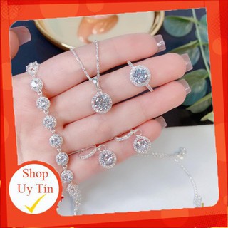 ❤️FREESHIP ❤️ Bộ Trang Sức Bạc 925 - Bộ Trang Sức Bạc 925 Cao Cấp , Sang Trọng