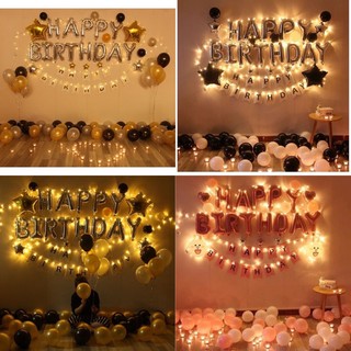 Set bóng trang trí sinh nhật đèn LED