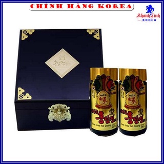 Cao Hồng Sâm Hộp Gỗ Đen Hàn Quốc, Hộp 2 Lọ x 250gr