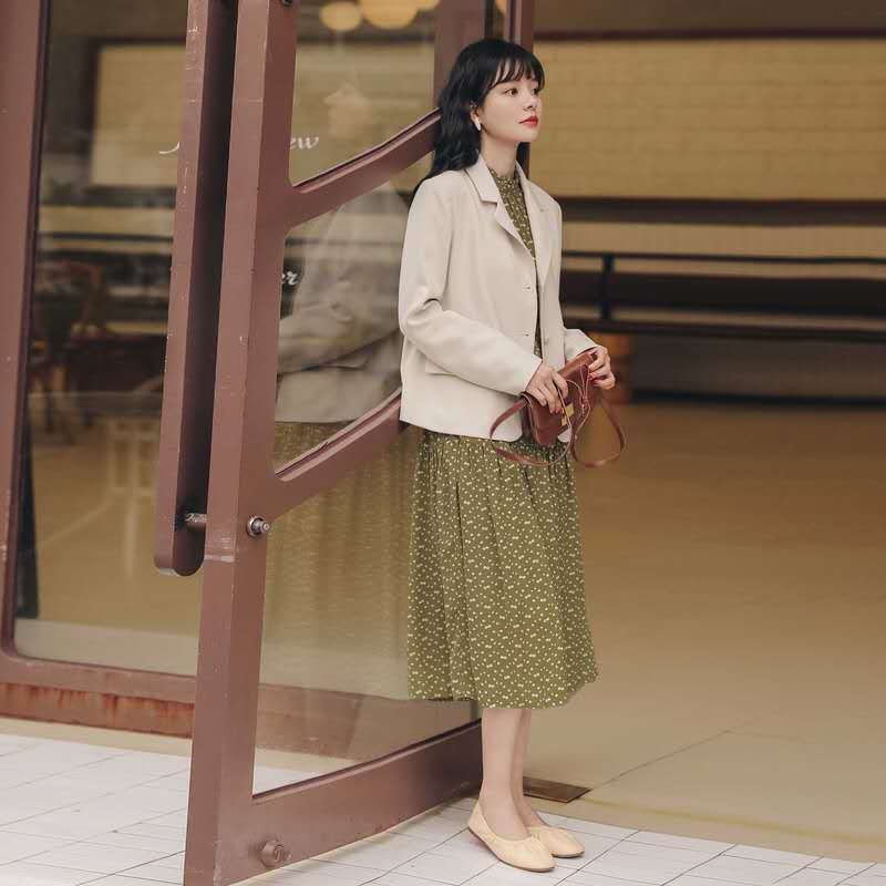 Áo khoác blazer phong cách Hàn Quốc trẻ trung hợp thời trang mặc hàng ngày cho nữ