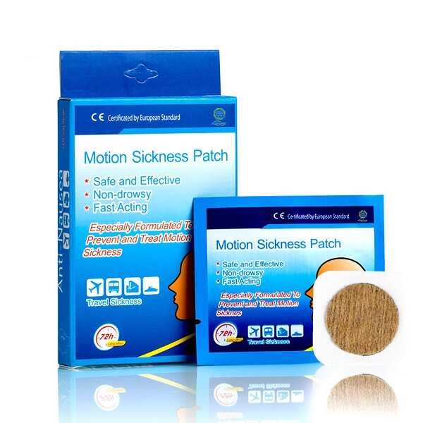 Miếng dán chống say tàu xe Motion Sickness Patch Fobe giảm triệu chứng chóng mặt, mệt mỏi khi đi tàu xe - Hộp 10 miếng