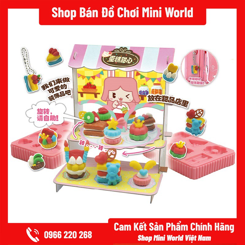 Đồ Chơi Mini World Diy Cửa Hàng Nấu Ăn [ Đất Nặn Làm Thức Ăn ]