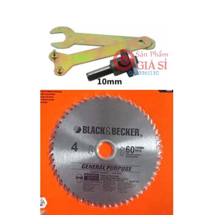 đĩa cắt gỗ nhựa kèm bộ chuyển đổi máy khoan và dùng cho máy mài đường kính 100mm trục M10 ❤️freeship❤️