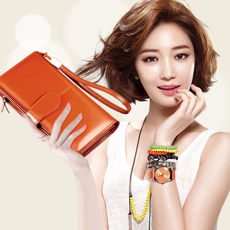 VÍ NỮ DA BÒ THỜI TRANG CAO CẤP | BigBuy360 - bigbuy360.vn