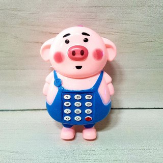 Đồ chơi điện thoại di động heo dễ thương (không kèm pin)