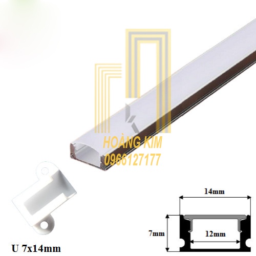 Máng nhôm định hình  gắn led dán - THANH NHÔM ĐỊNH HÌNH