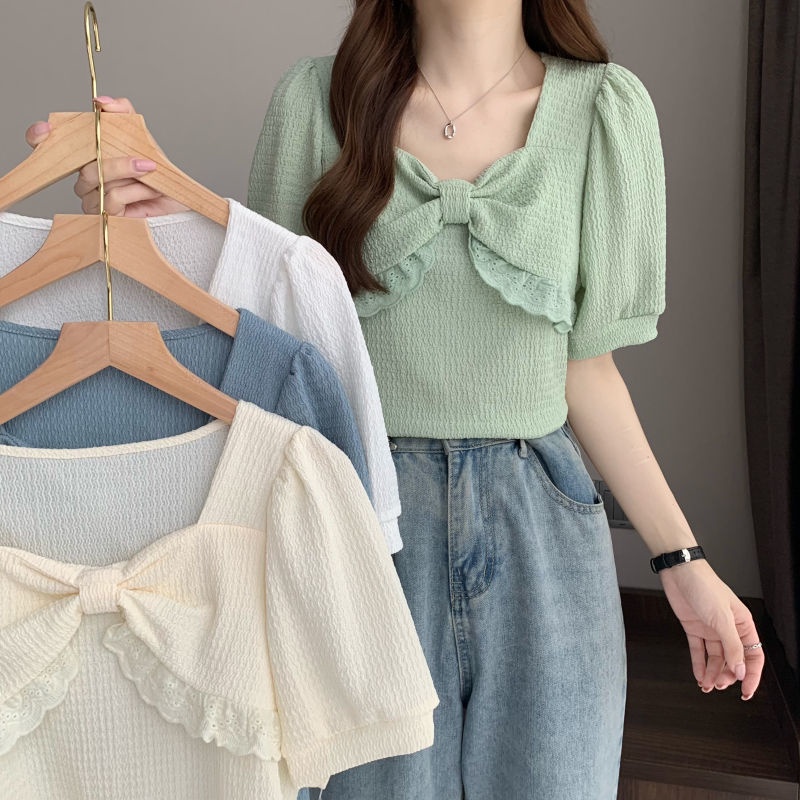 Áo NgắN Tay Cổ Vuông ThờI Trang Cho Nữ JL-TX-272