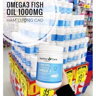 Dầu cá Fish Oil 1000mg Omega 3 Healthy Care, 400 viên - Mẫu mới