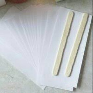 Sấp giấy wax lông 50 tờ giấy wax và 2 que gạc
