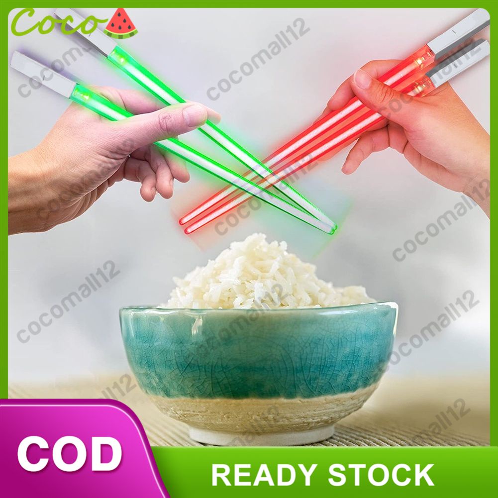 ⭐ Đũa Ăn Có Đèn Led Phát Sáng Tái Sử Dụng buổi hòa nhạc gậy huỳnh quang tạo tác tiktok cùng một thanh đèn Đôi đũa ăn phát sáng độc đáo thước ⭐