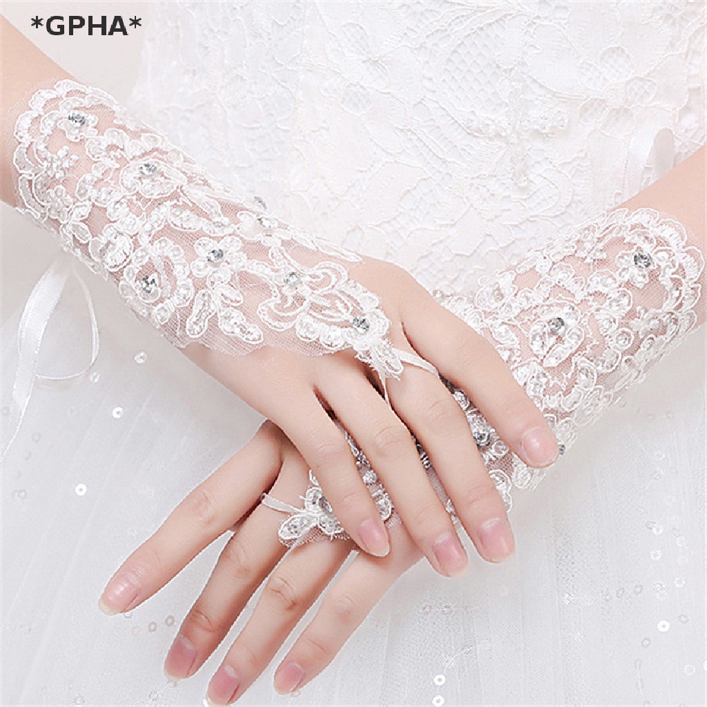 Găng Tay Công Chúa Phối Ren Đính Kim Cương Giả Dùng Làm Đạo Cụ Chụp Ảnh Cho Bé Gái